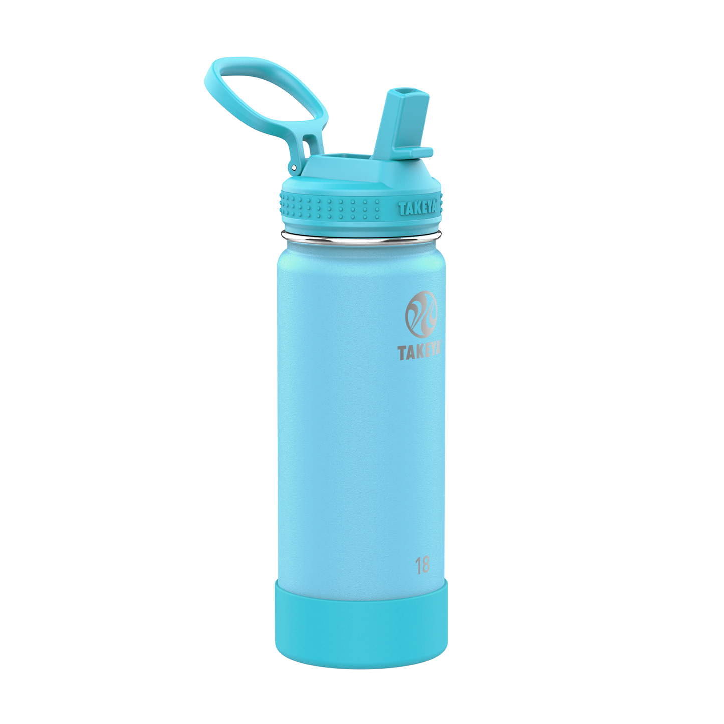 actives-kids-glow-in-the-dark-water-bottle-with-straw-lid-x4 51077-Actives-Kids-Straw-18-GID-GlowWormBlue-angle.png