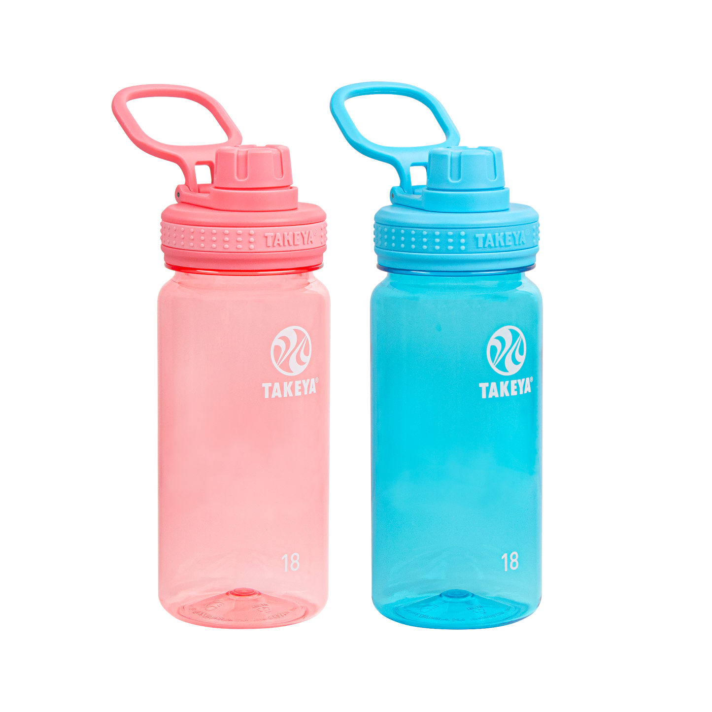 tritan-water-bottle-bundle-with-spout-lid-2-pack-e8 51475-Tritan-Spout-18-2pk-FlutterPink-BreezyBlue-Front_1.png