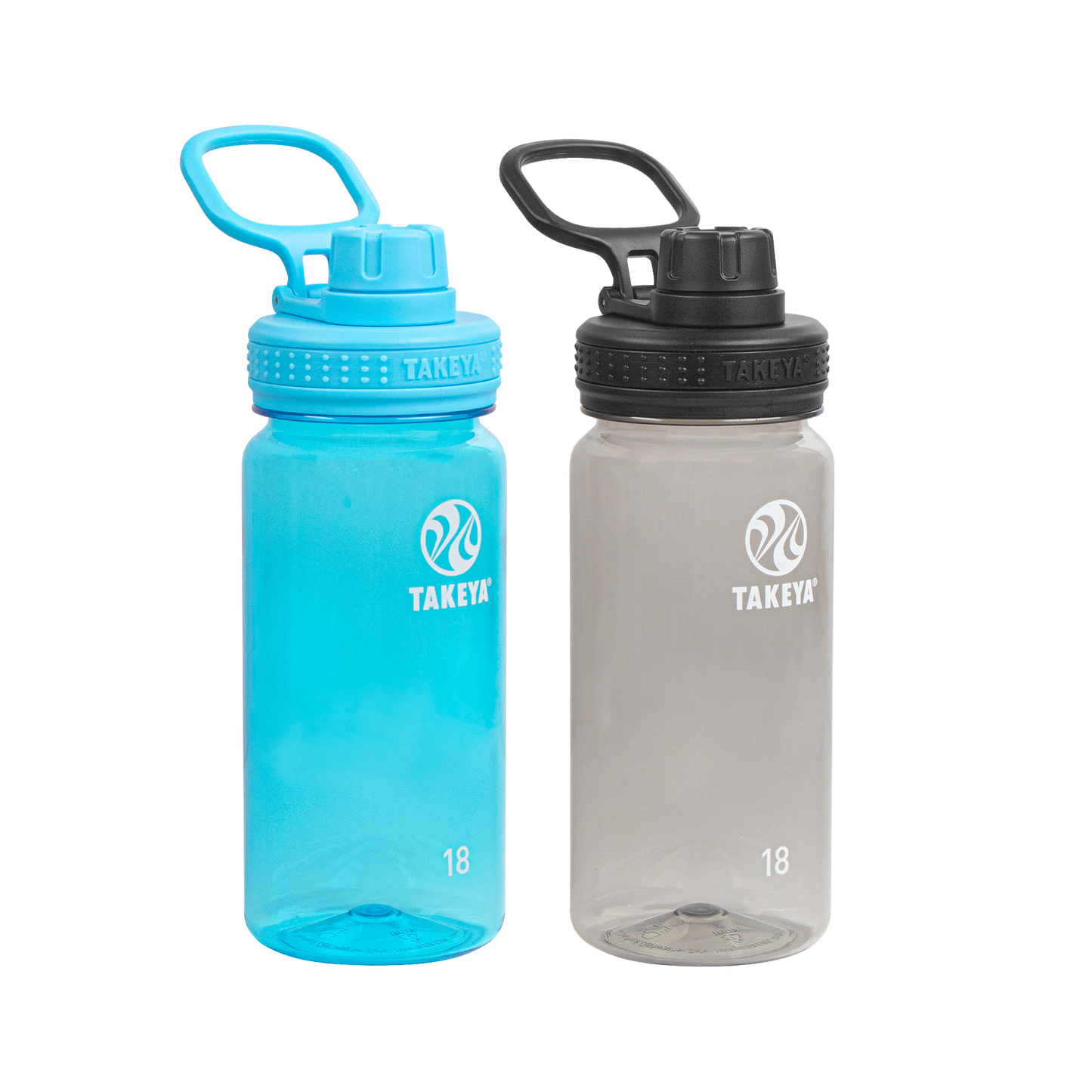 tritan-water-bottle-bundle-with-spout-lid-2-pack-e8 51476-Tritan-Spout-18-2pk-BreezyBlue-StormyBlack-Front_1.png