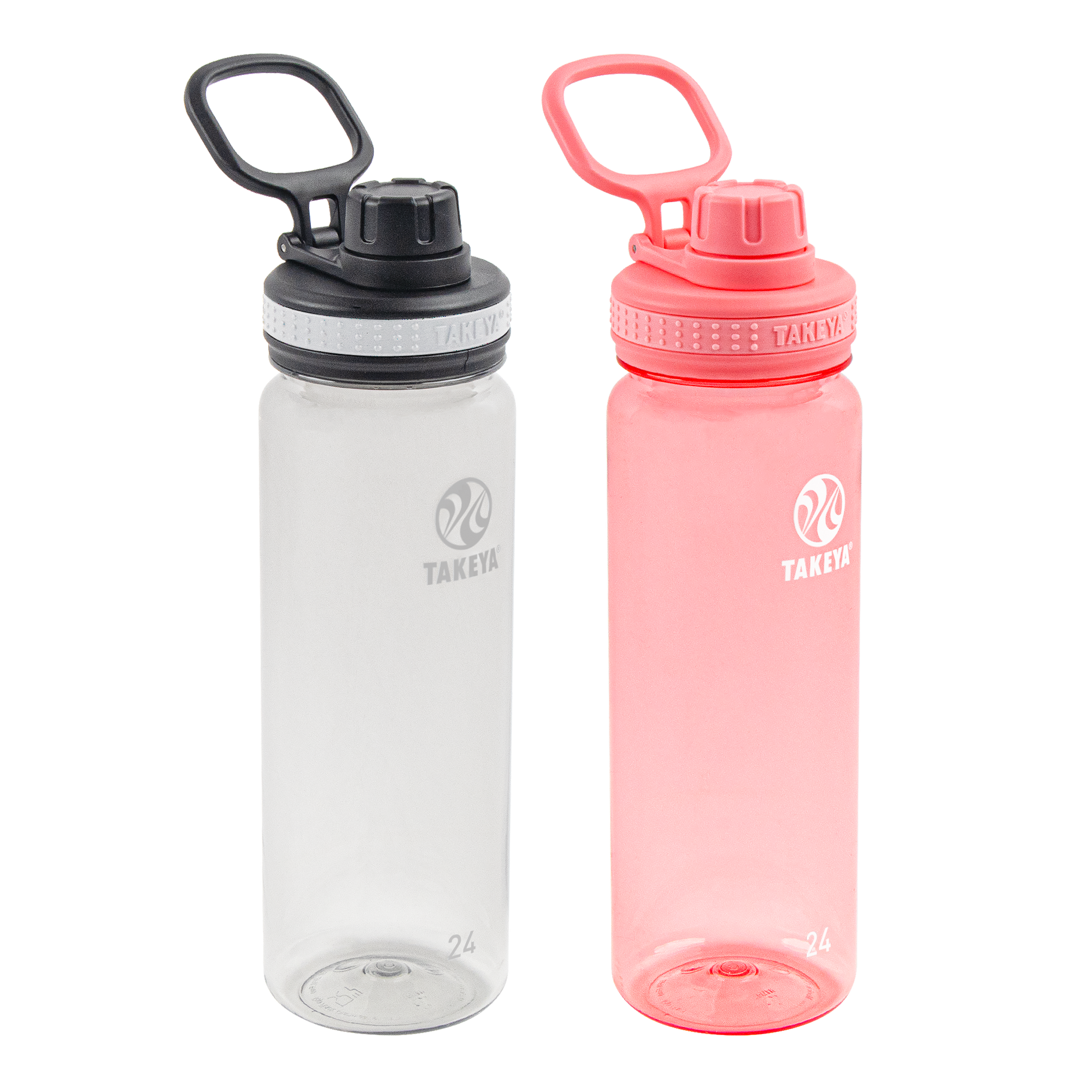 tritan-water-bottle-bundle-with-spout-lid-2-pack-l2 51689-Tritan-Spout-24-2pk-Clear-FlutterPink-angle_2e2a67e8-7240-4517-90e1-85605eacf4b2.png