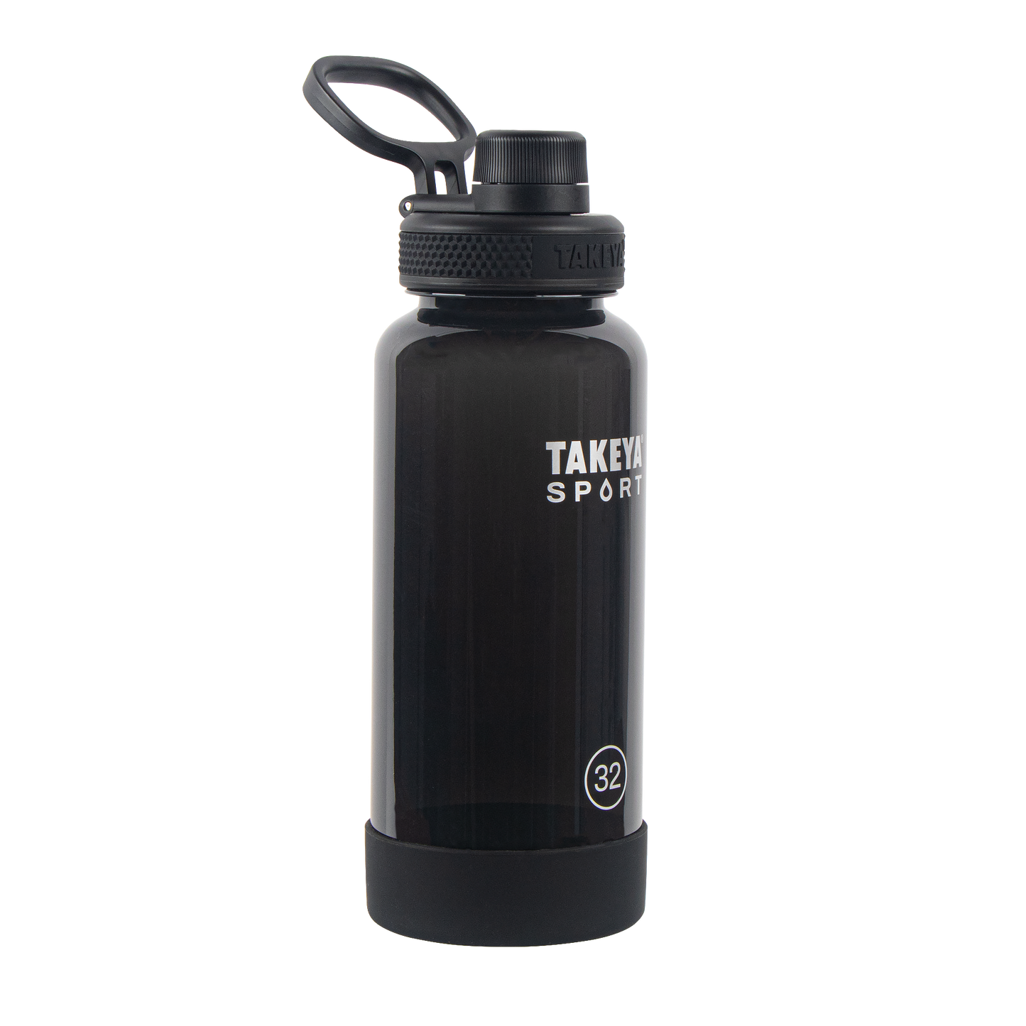 tritan-sport-water-bottle-with-spout-lid-i4 51829-TKS-Tritan-Spout-32-GrandSlamBlack-frontangle.png