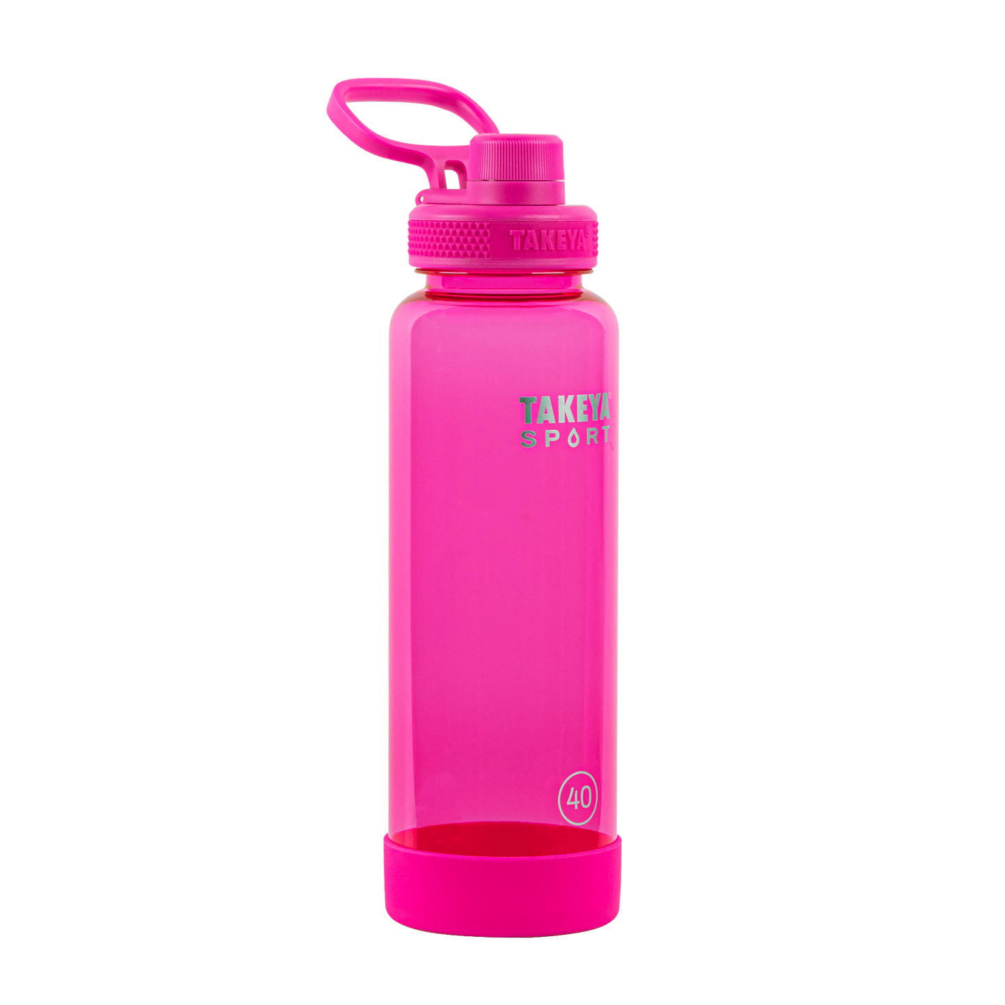 tritan-sport-water-bottle-with-spout-lid-i4 52030-TKS-Tritan-Spout-40-PinkSweep-frontangle.png